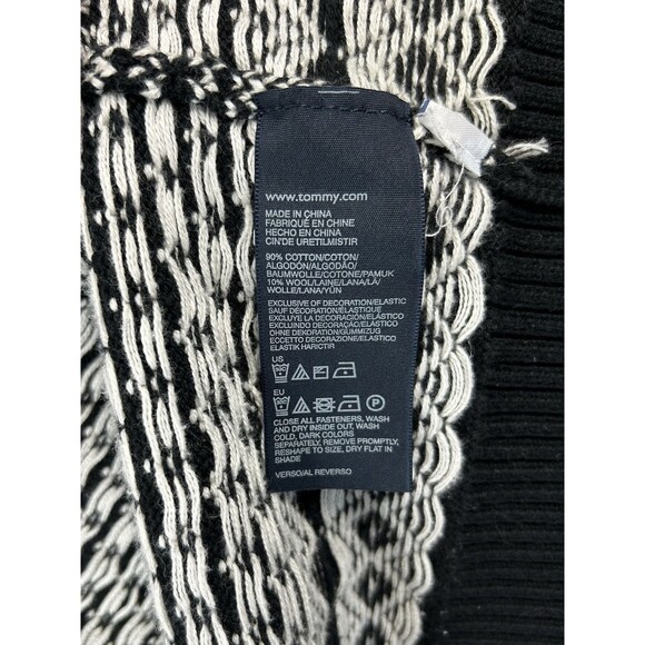 Tommy Hilfiger Nordic Full Zip Fair Isle Sweater Men’s Large XL Wool Blend - Picture 9 of 9